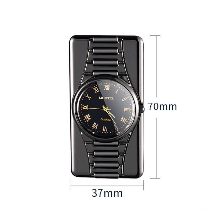 Accendino elettrico ricaricabile con orologio creativo con cavo USB