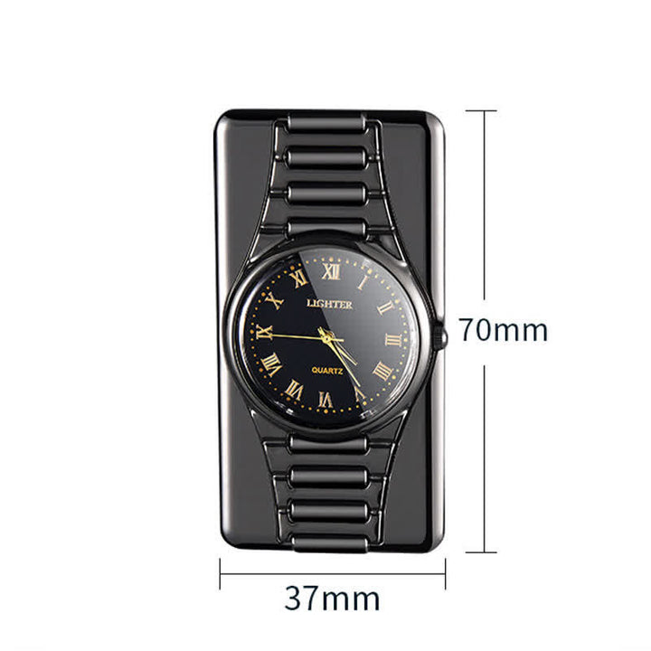 Accendino elettrico ricaricabile con orologio creativo con cavo USB