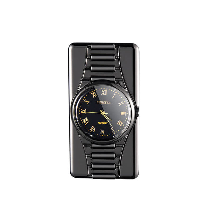 Accendino elettrico ricaricabile con orologio creativo con cavo USB