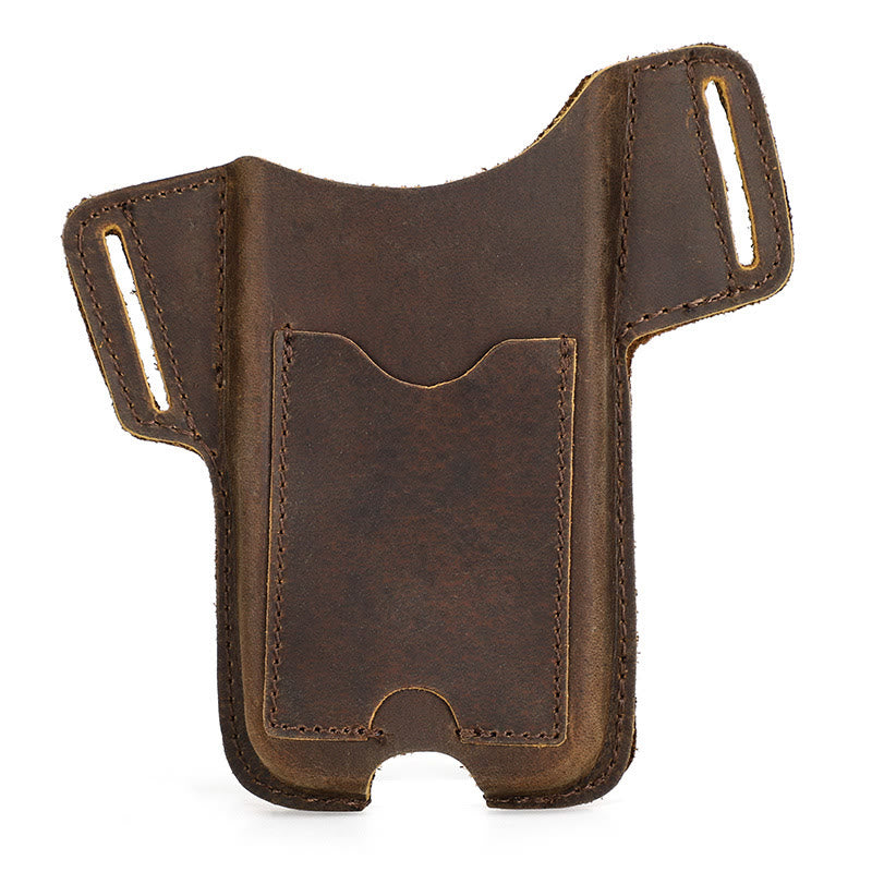 Borsa versatile in pelle con fondina per telefono cellulare e cintura da appendere - Nero - Mancino - Per 6,1 pollici - image 27