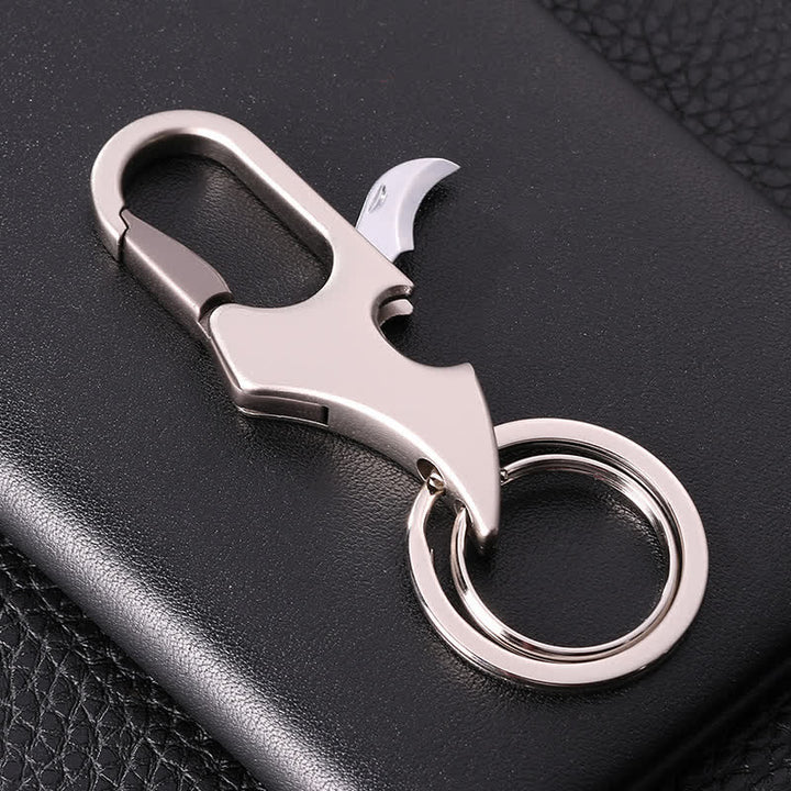 Portachiavi mini coltello pieghevole multifunzione 3 in 1