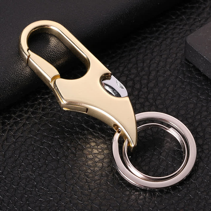 Portachiavi mini coltello pieghevole multifunzione 3 in 1 - Oro - image 9