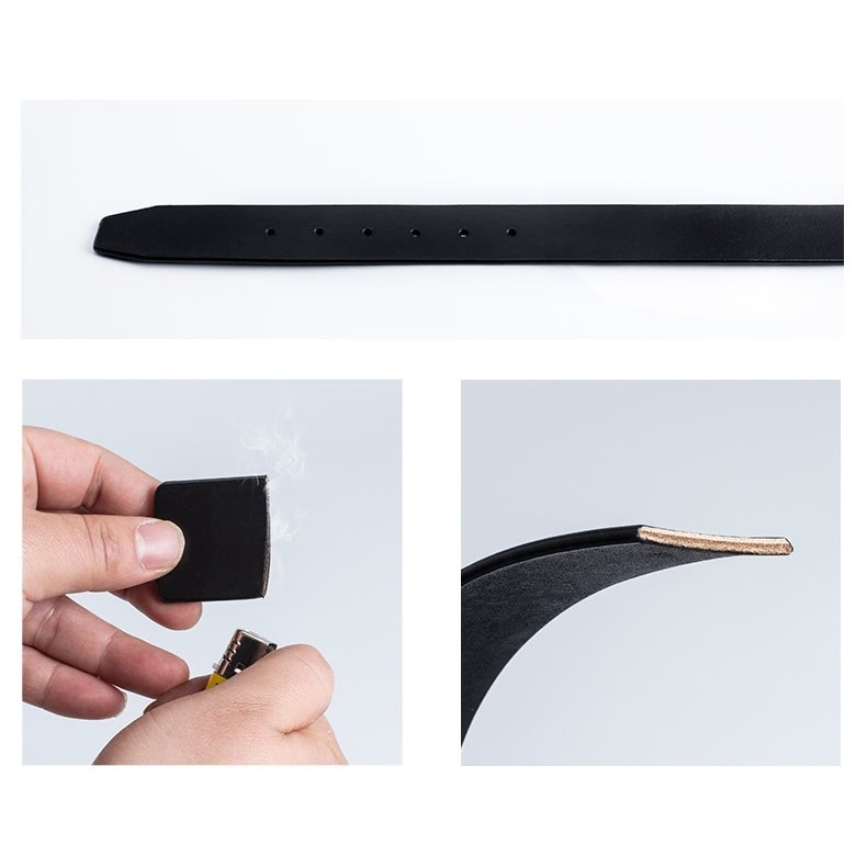 Cintura in pelle da uomo con spada da cavaliere western Snake