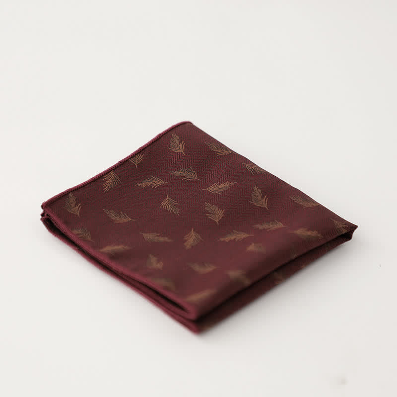 Fazzoletto da taschino con motivo floreale a foglie da uomo - Stile n. 15 - image 18