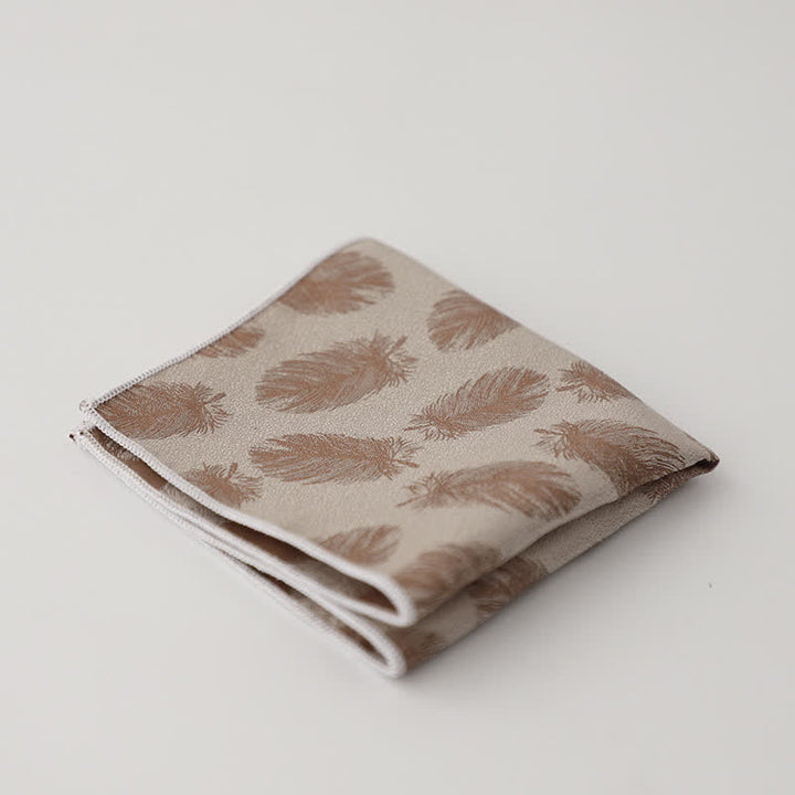 Fazzoletto da taschino con motivo floreale a foglie da uomo - Stile n. 14 - image 17
