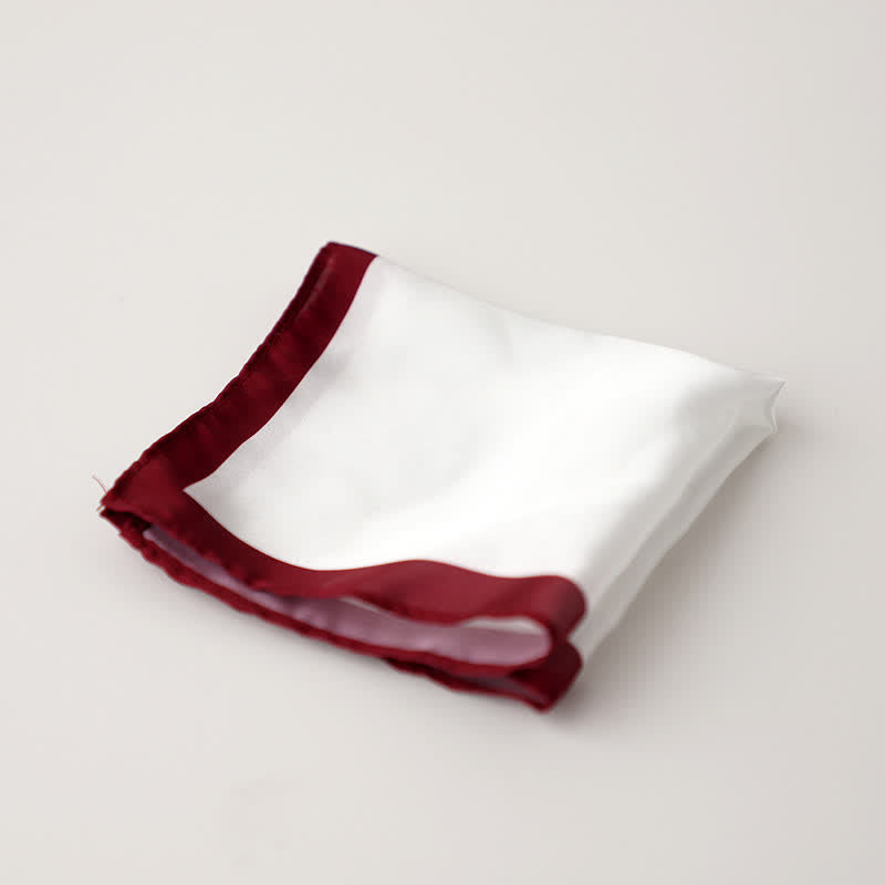 Fazzoletto bordo da taschino da uomo con bianco e colorato