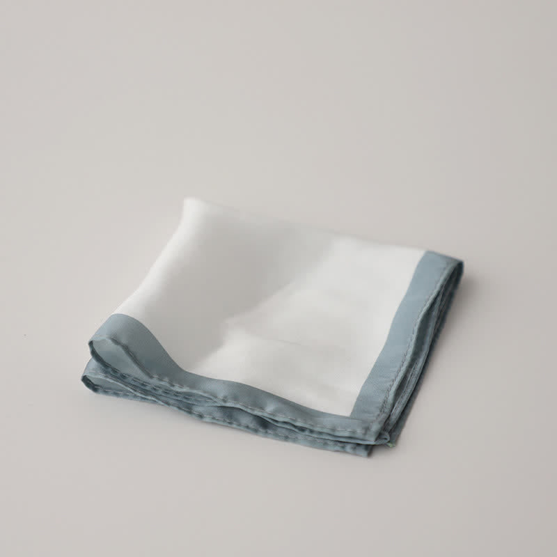 Fazzoletto bordo da taschino da uomo con bianco e colorato