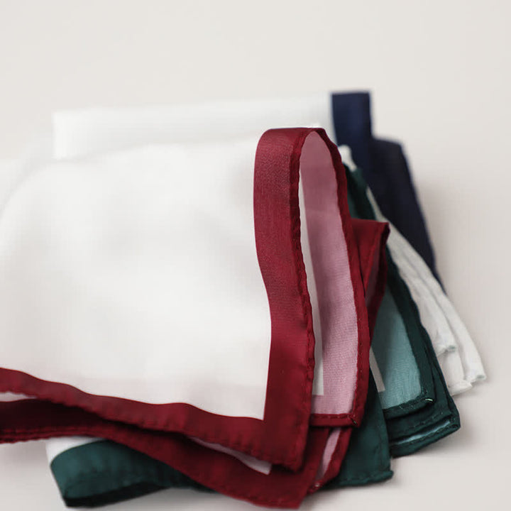 Fazzoletto bordo da taschino da uomo con bianco e colorato