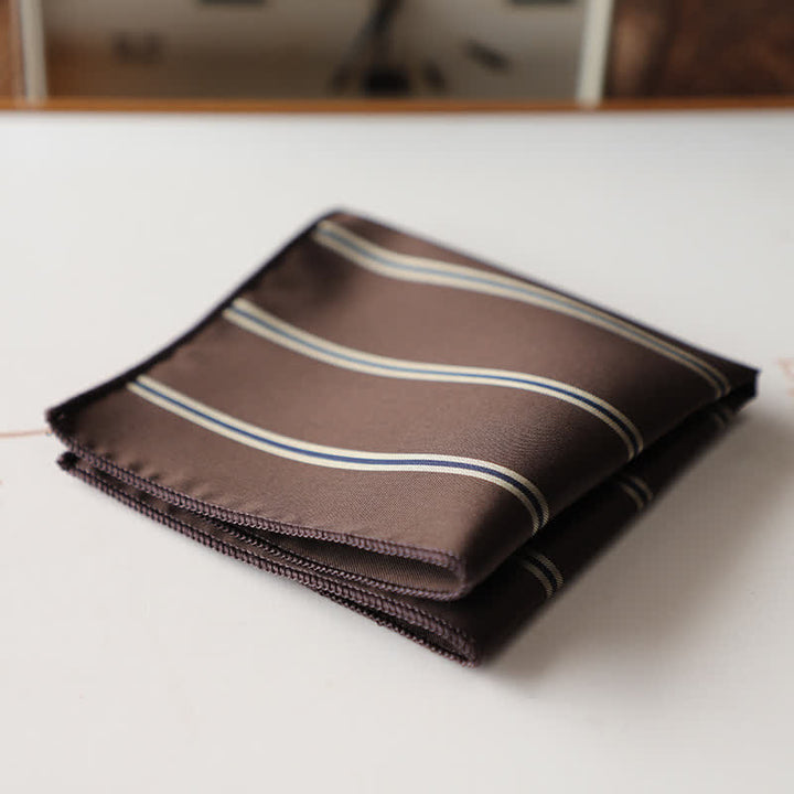 Fazzoletto da taschino elegante da uomo con motivo floreale retrò