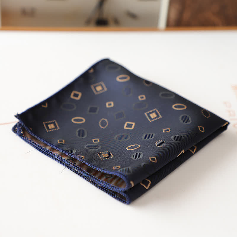 Fazzoletto da taschino elegante da uomo con motivo floreale retrò