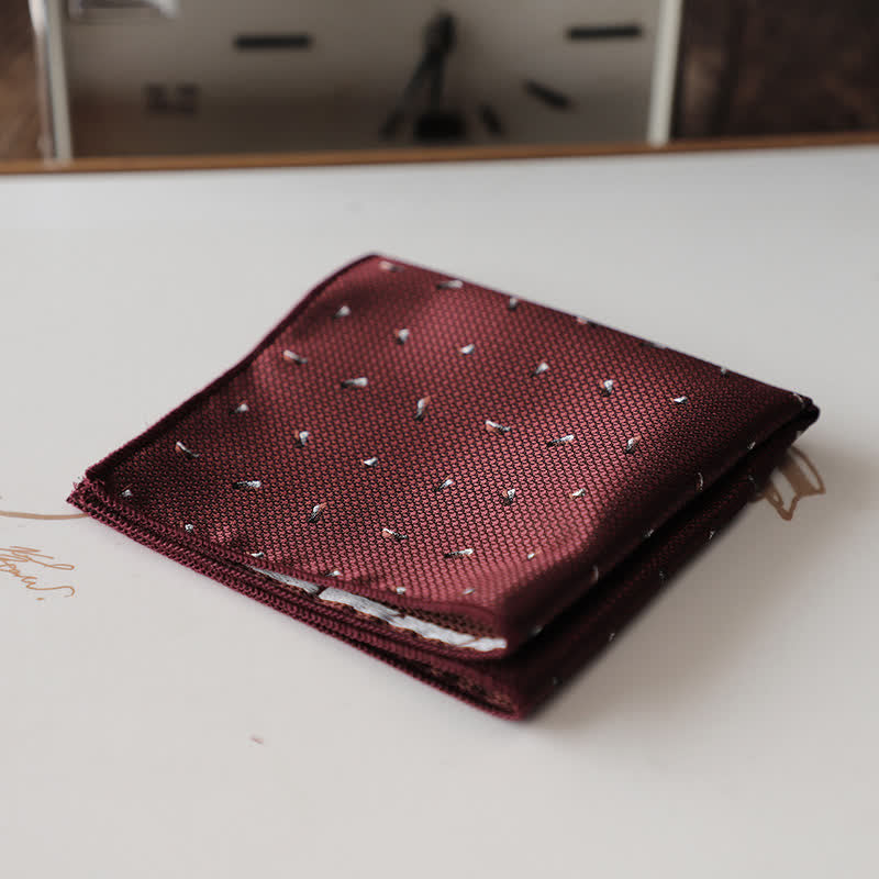 Fazzoletto da taschino elegante da uomo con motivo floreale retrò