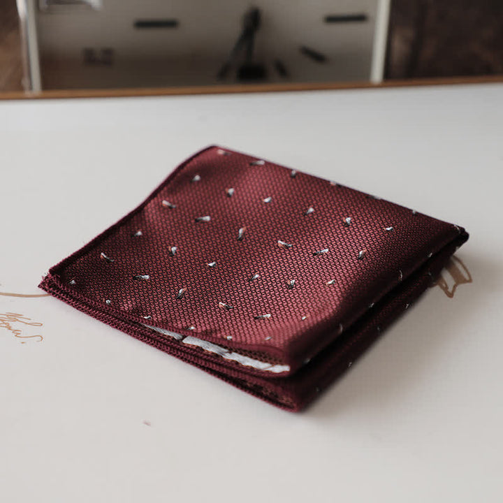 Fazzoletto da taschino elegante da uomo con motivo floreale retrò