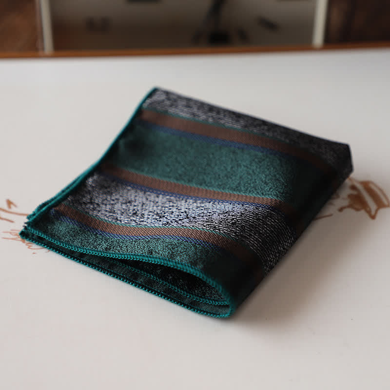 Fazzoletto da taschino elegante da uomo con motivo floreale retrò