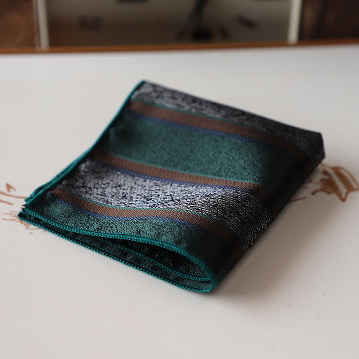 Fazzoletto da taschino elegante da uomo con motivo floreale retrò