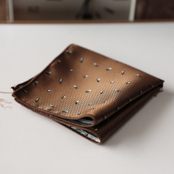 Fazzoletto da taschino elegante da uomo con motivo floreale retrò