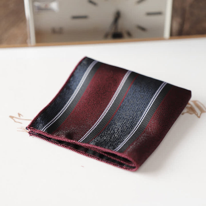 Fazzoletto da taschino elegante da uomo con motivo floreale retrò