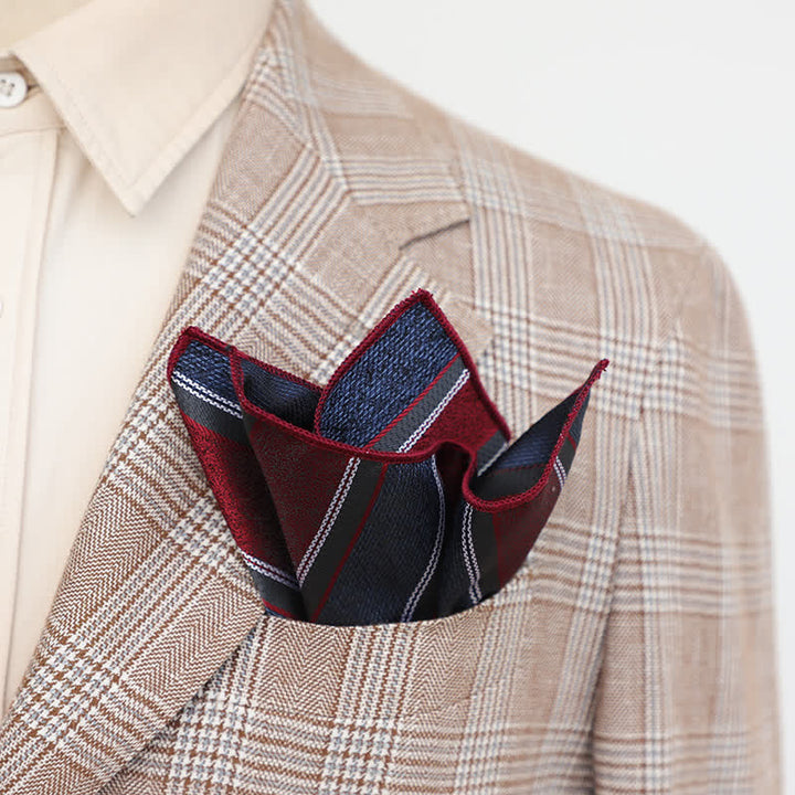 Fazzoletto da taschino elegante da uomo con motivo floreale retrò