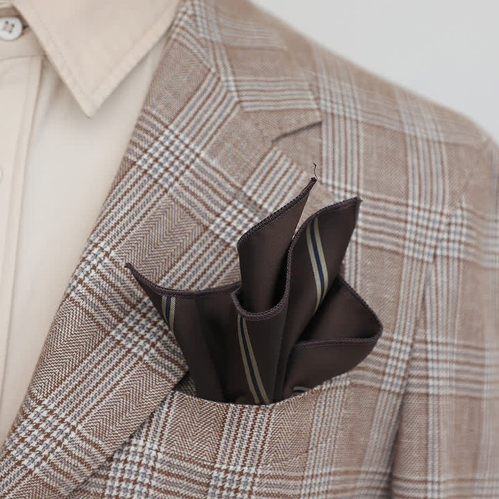 Fazzoletto da taschino elegante da uomo con motivo floreale retrò