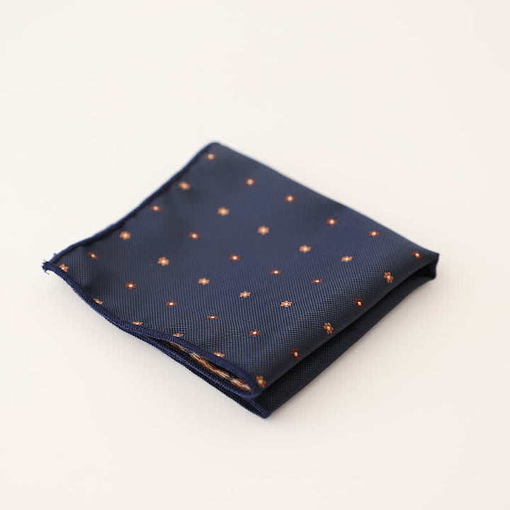 Fazzoletto da taschino a righe a pois da uomo