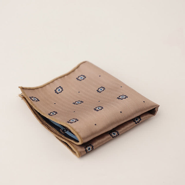 Fazzoletto da taschino a righe a pois da uomo