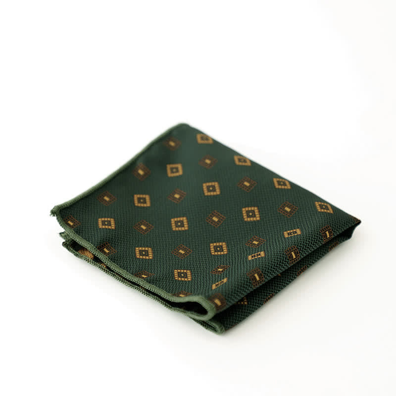 Fazzoletto da taschino a righe a pois da uomo