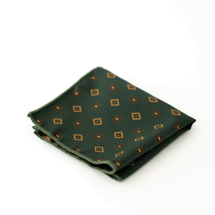 Fazzoletto da taschino a righe a pois da uomo