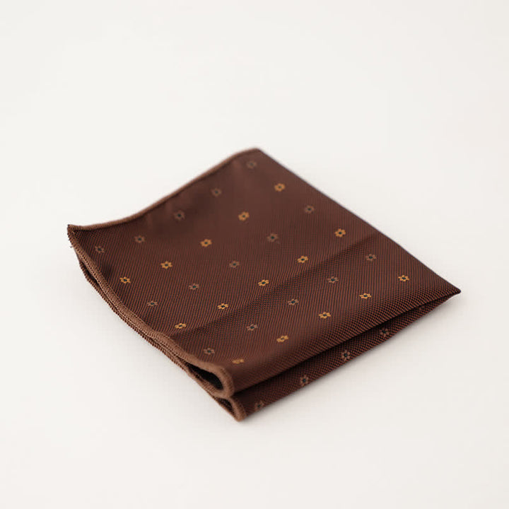 Fazzoletto da taschino a righe a pois da uomo