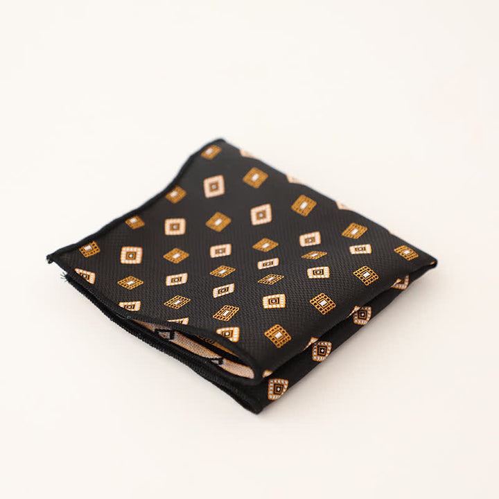 Fazzoletto da taschino a righe a pois da uomo