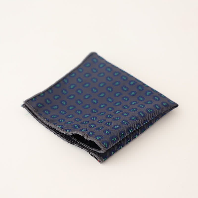 Fazzoletto da taschino a righe a pois da uomo