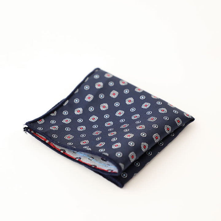Fazzoletto da taschino a righe a pois da uomo