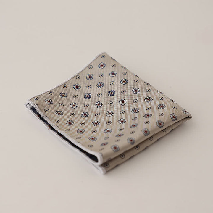 Fazzoletto da taschino a righe a pois da uomo