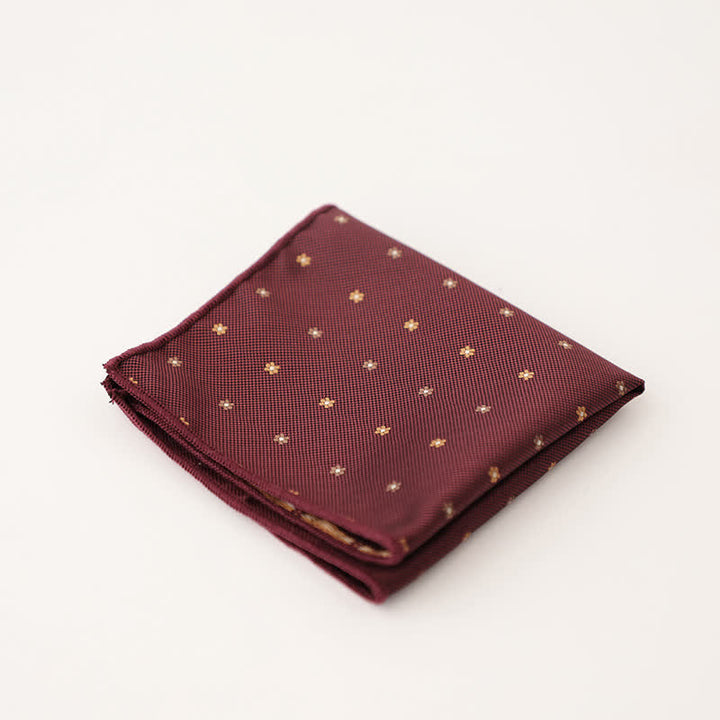 Fazzoletto da taschino a righe a pois da uomo