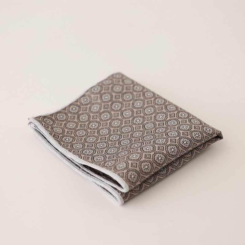 Fazzoletto da taschino a righe a pois da uomo