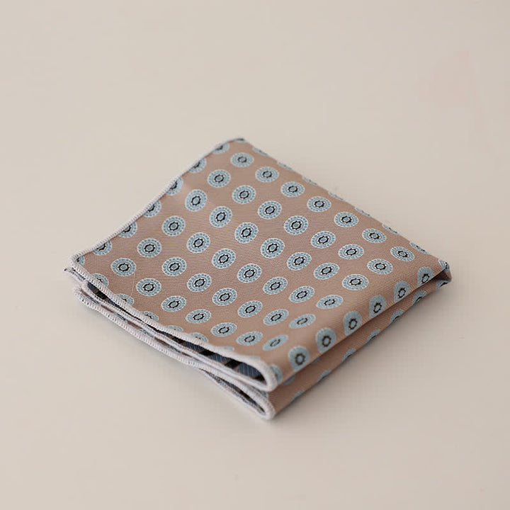 Fazzoletto da taschino a righe a pois da uomo