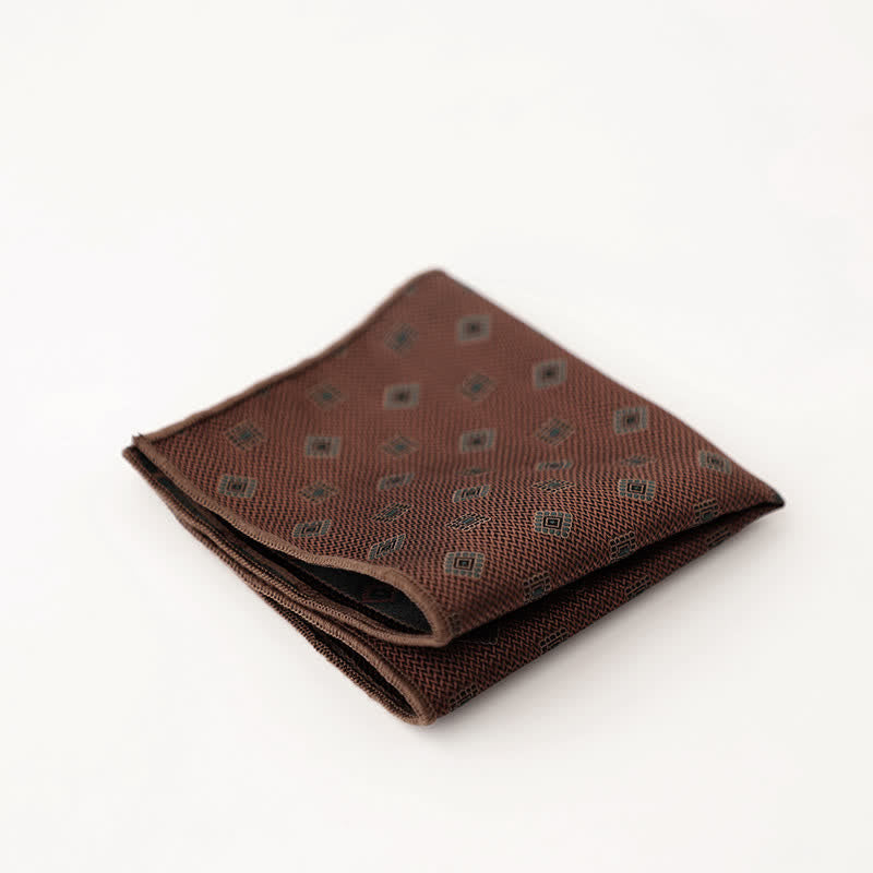Fazzoletto da taschino a righe a pois da uomo