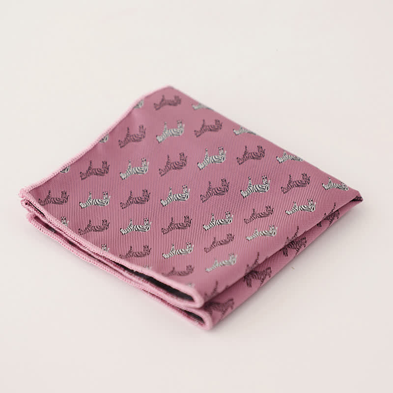 Fazzoletto da taschino a righe a pois da uomo