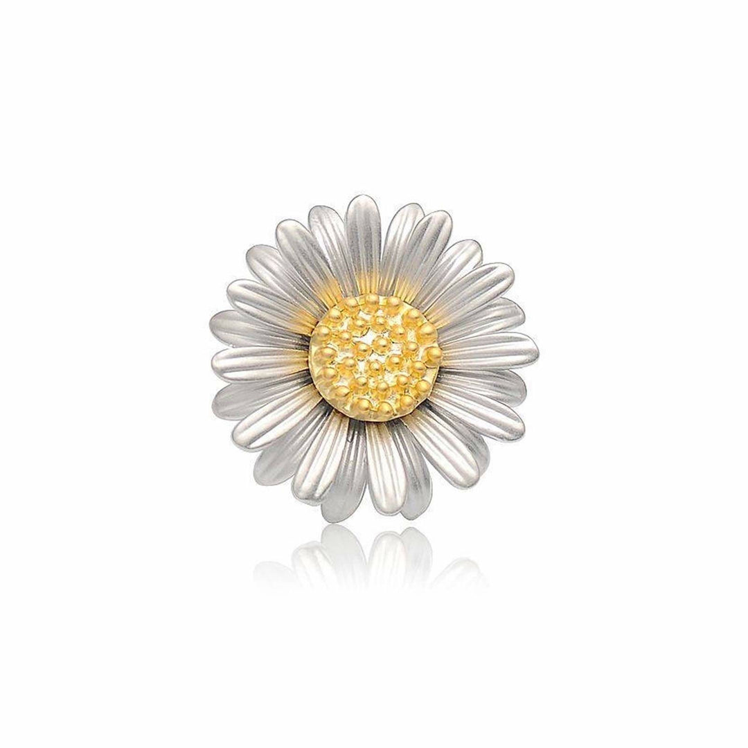Spilla retrò a forma di margherita, accessori per camicie semplici e carini
