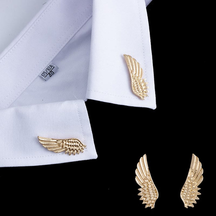 Spilla Ali Retro Oro Argento Camicia Accessori