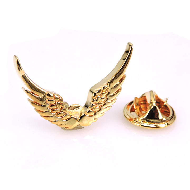 Spilla Ali Retro Oro Argento Camicia Accessori