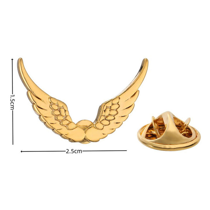 Spilla Ali Retro Oro Argento Camicia Accessori