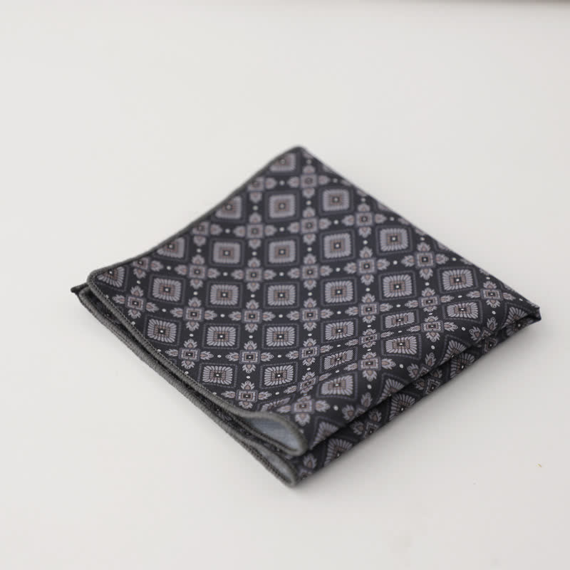 Fazzoletto da taschino con motivo geometrico astratto Fnacy da uomo - Stile #20 - image 23