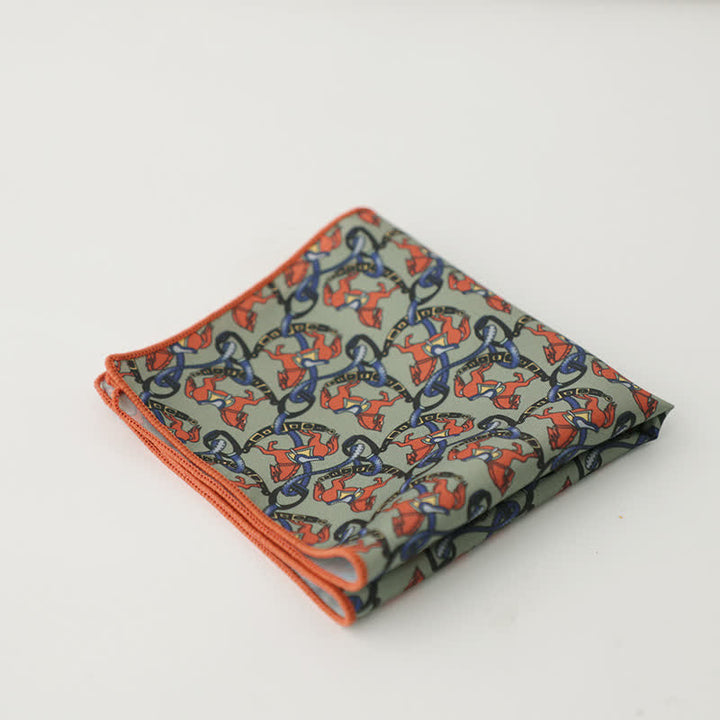 Fazzoletto da taschino con motivo geometrico astratto Fnacy da uomo - Stile n. 18 - image 21