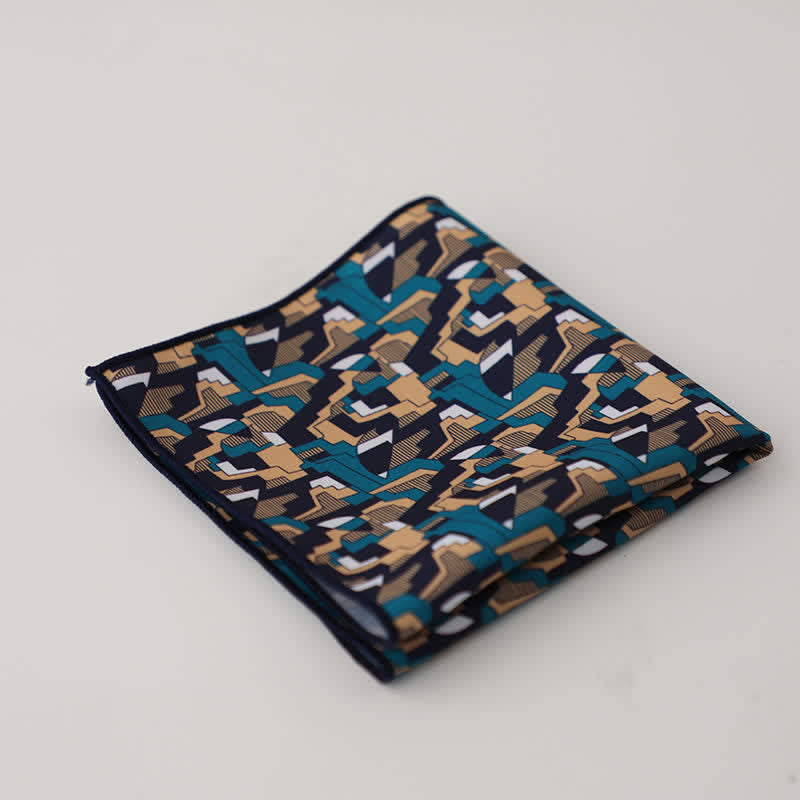 Fazzoletto da taschino con motivo geometrico astratto Fnacy da uomo - Stile n. 13 - image 16