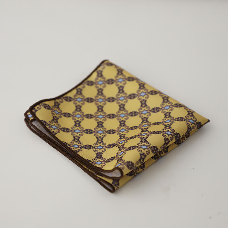 Fazzoletto da taschino con motivo geometrico astratto Fnacy da uomo - Stile n. 16 - image 19