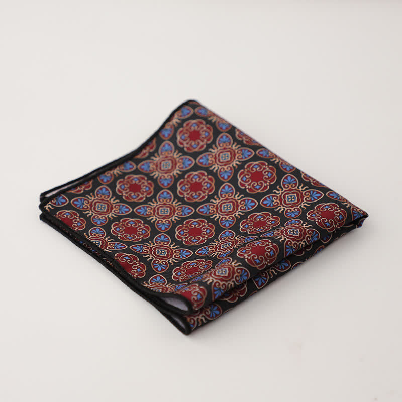 Fazzoletto da taschino con motivo geometrico astratto Fnacy da uomo - Stile n. 9 - image 12