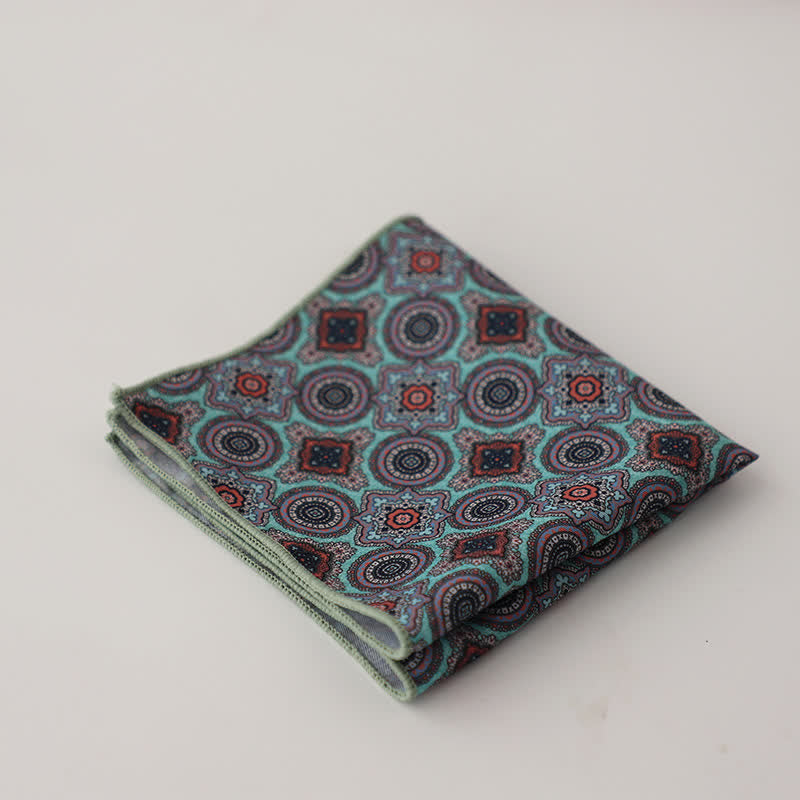 Fazzoletto da taschino con motivo geometrico astratto Fnacy da uomo - Stile n. 11 - image 14