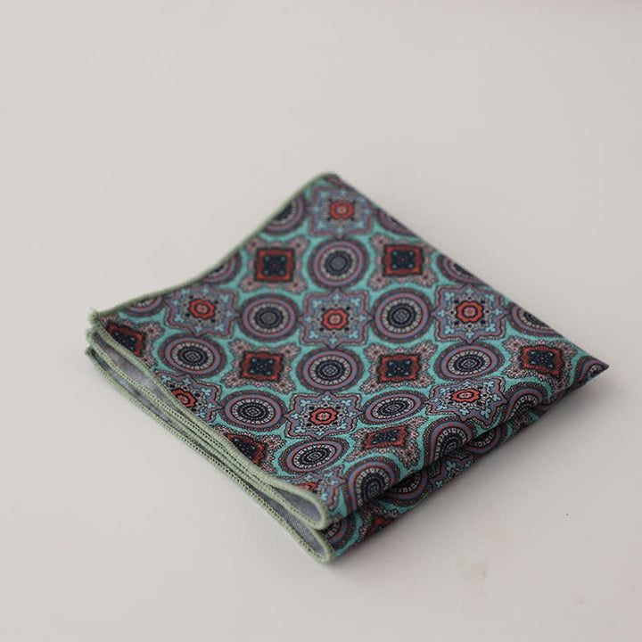 Fazzoletto da taschino con motivo geometrico astratto Fnacy da uomo - Stile n. 11 - image 14