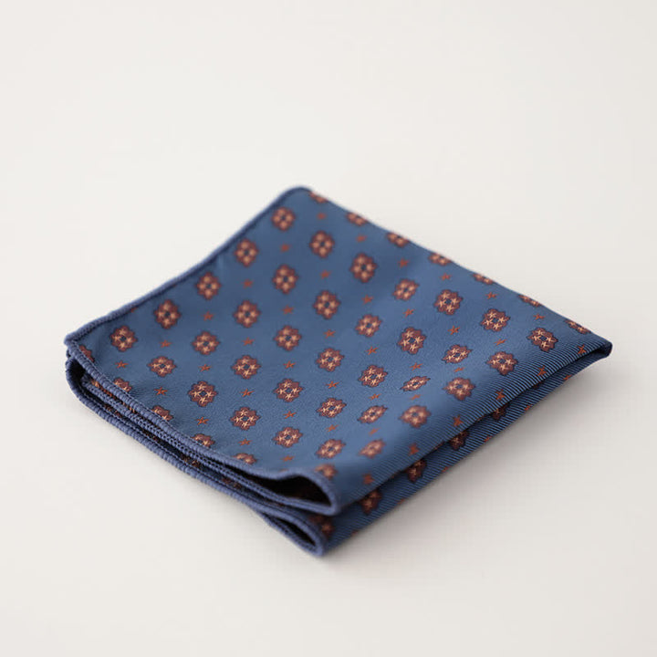 Fazzoletto da taschino jacquard con motivi floreali di lusso da uomo - Stile n. 12 - image 15