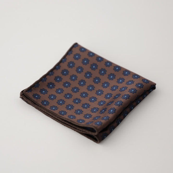 Fazzoletto da taschino jacquard con motivi floreali di lusso da uomo - Stile n. 10 - image 13
