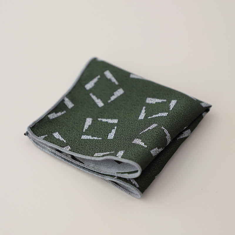 Fazzoletto da taschino jacquard con motivi floreali di lusso da uomo - Stile n. 2 - image 5